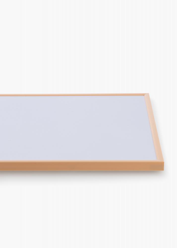 Rahmen New Lifestyle Apricot 70x100 cm - Passepartout Wei 59,4x84 cm (A1)
