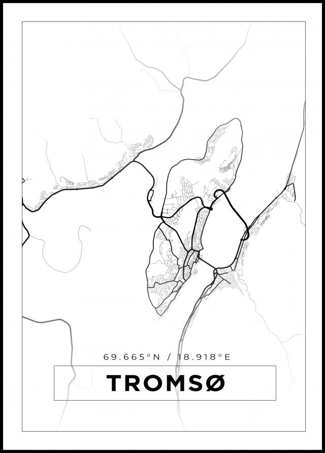 Map - Tromsø - White