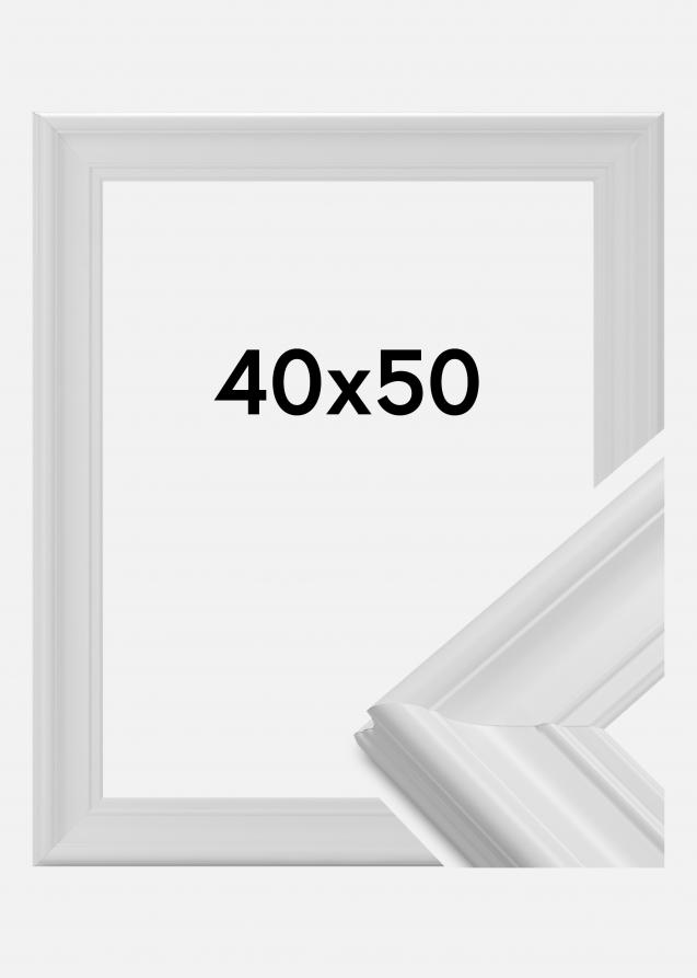 Rahmen Mora Premium Acrylglas Weiß 40x50 cm