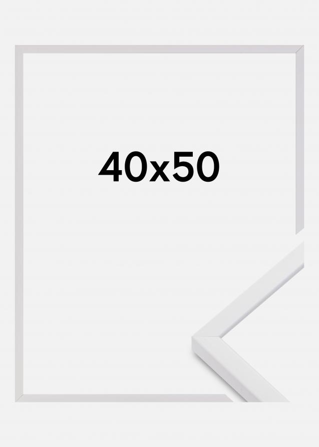 Rahmen E-Line Acrylglas Weiß 40x50 cm