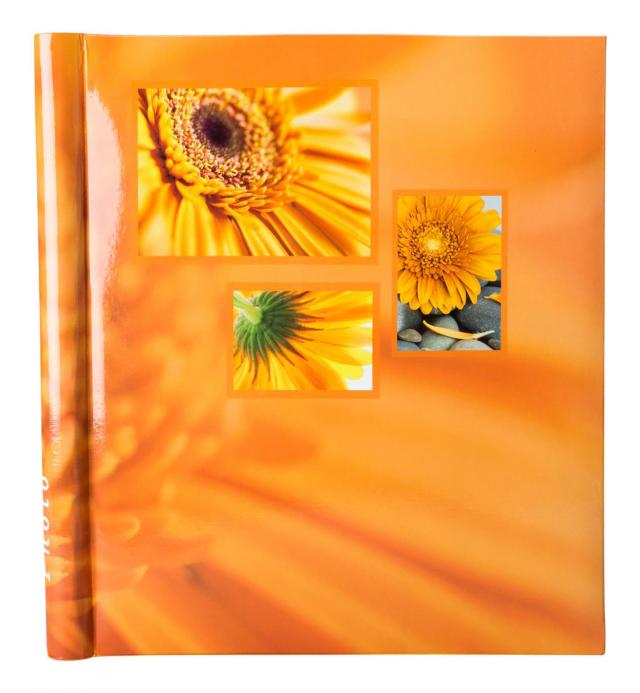 Singo Album selbstklebend Orange (20 weiße Seiten / 10 Blatt)
