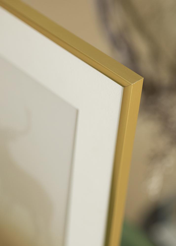 Rahmen New Lifestyle Gold 70x100 cm - Passepartout Wei 60x90 cm