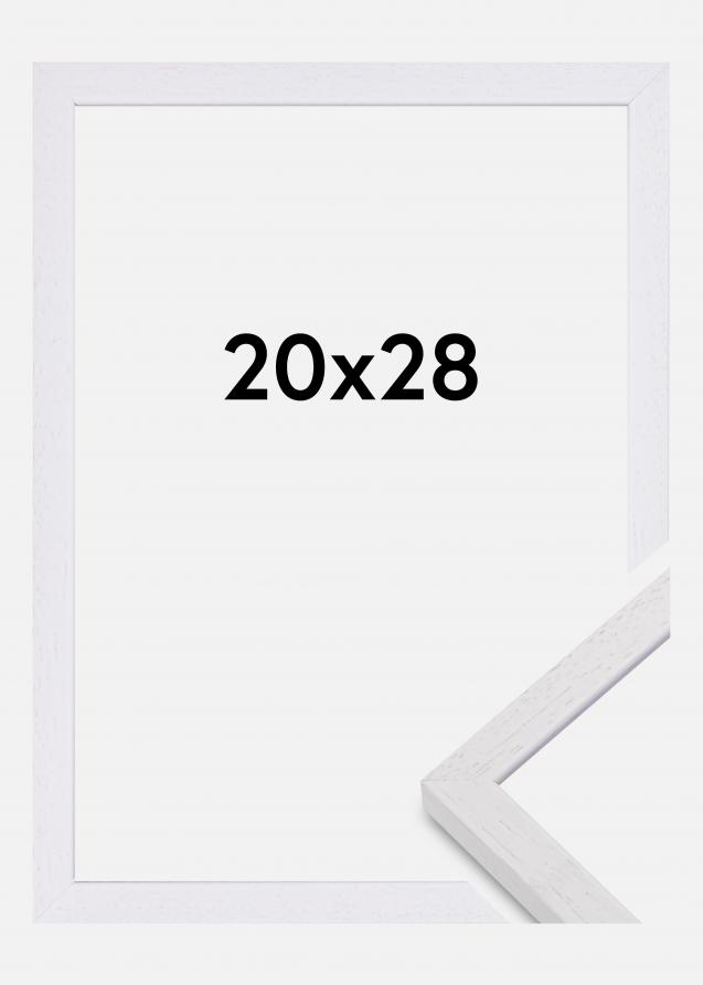 Bilderrahmen Glendale Matt Antireflexglas Weiß 20x28 cm
