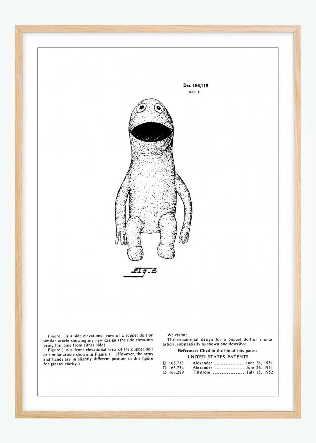 Patentzeichnung - Die Muppets - Kermit II Poster