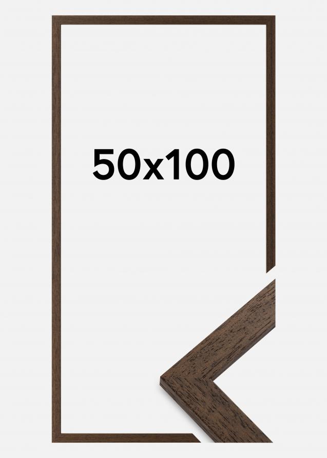 Rahmen Brown Wood 50x100 cm