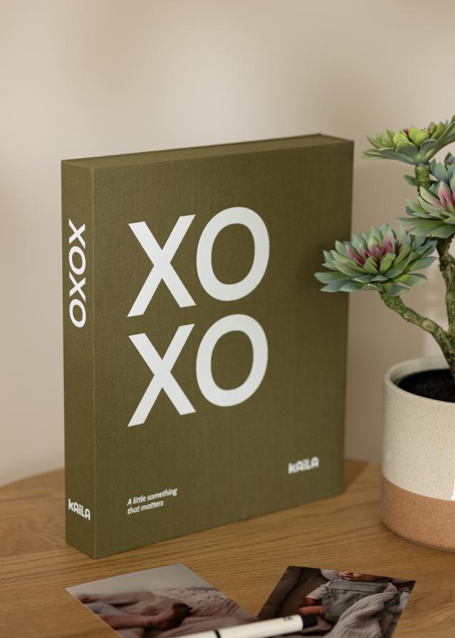 KAILA XOXO Olive - Coffee Table Photo Album (60 Schwarze Seiten)