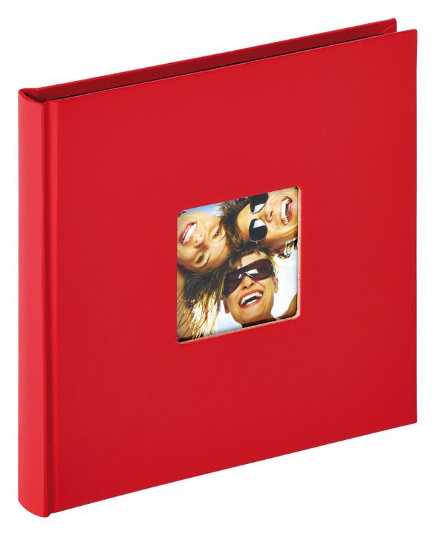 Fun Album Rot - 18x18 cm (30 schwarze Seiten / 15 Blatt)