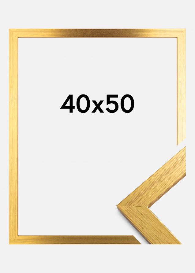 Rahmen Gold Wood Acrylglas 40x50 cm