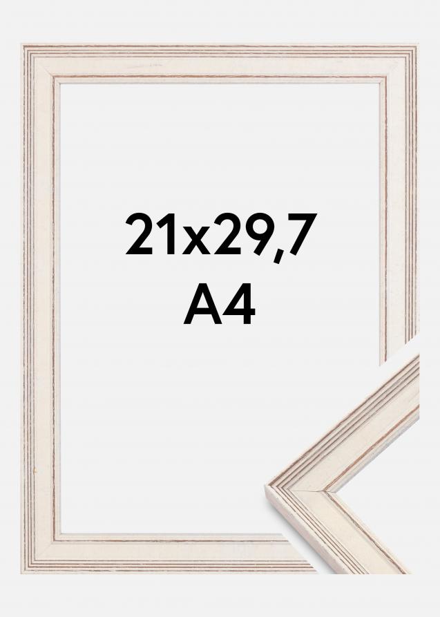 Rahmen Shabby Chic Weiß 21x29,7 cm (A4)