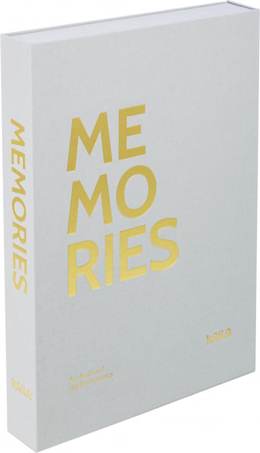 KAILA MEMORIES Grey XL - Coffee Table Photo Album - 60 Bilder i 11x15 cm