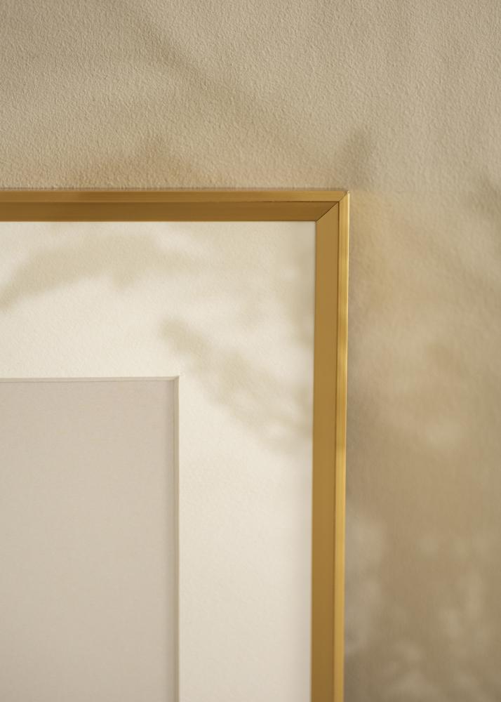 Rahmen Desire Gold 30x40 cm - Passepartout Wei 21x29,7 cm (A4)
