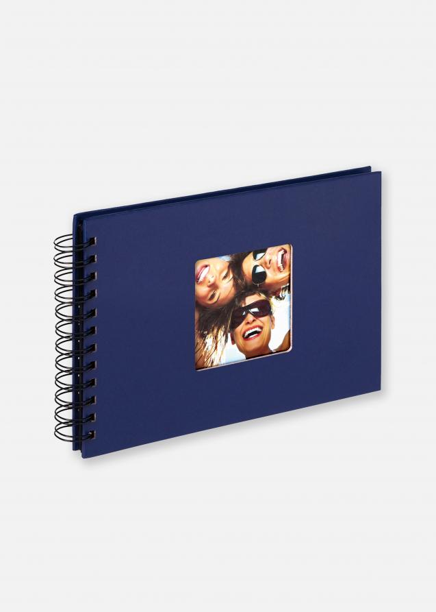 Fun Spiralalbum Blau - 23x17 cm (40 schwarze Seiten / 20 Blatt)