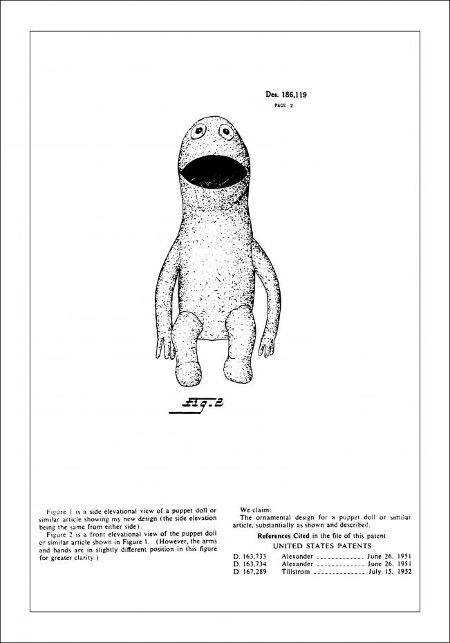Patentzeichnung - Die Muppets - Kermit II Poster