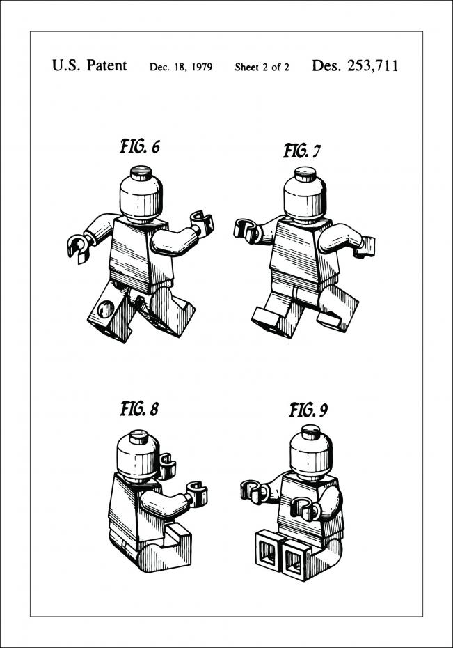 Patentzeichnung - Lego II Poster