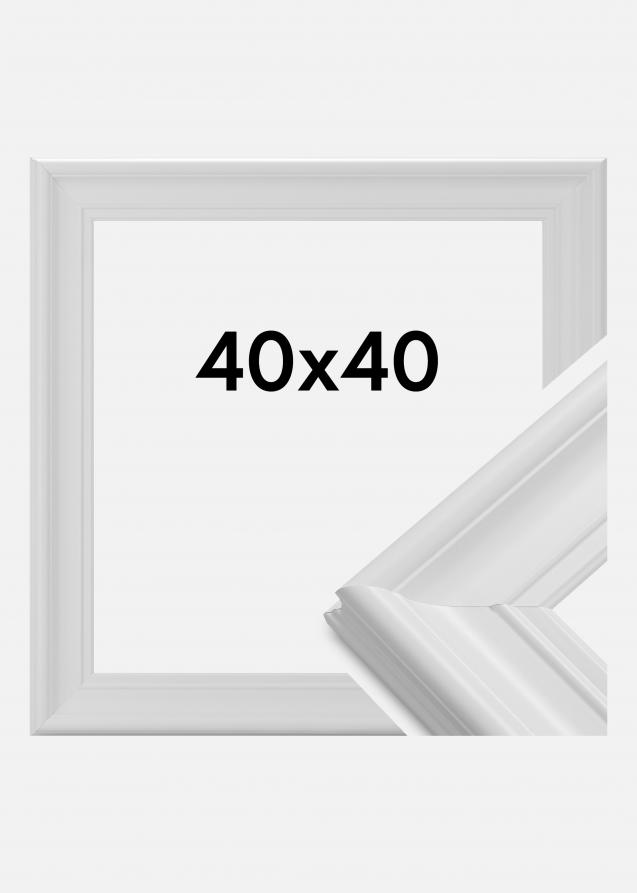 Rahmen Mora Premium Acrylglas Weiß 40x40 cm