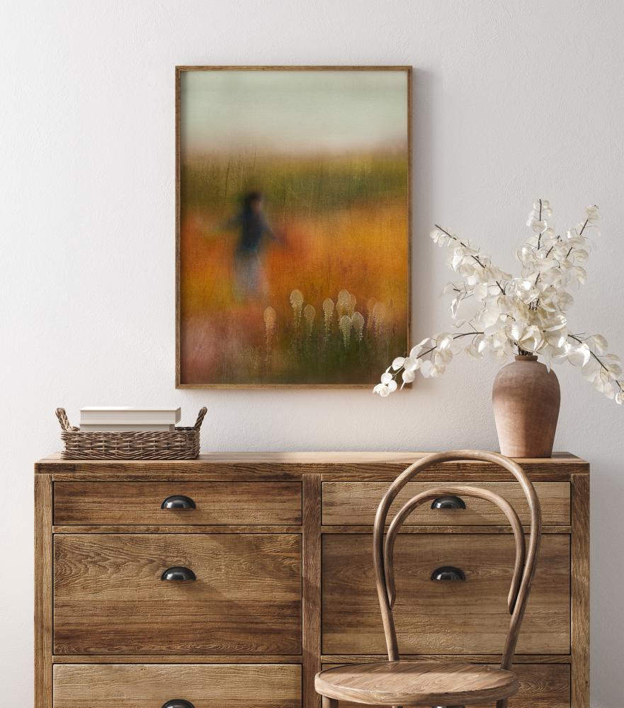 A Girl And Bear Grass Poster