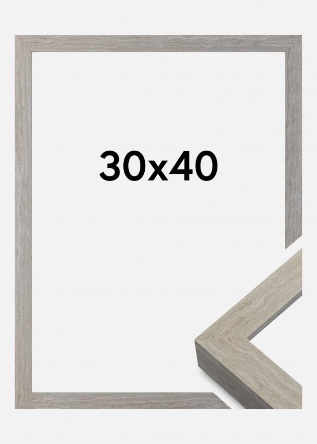 Rahmen New Stockholm Grau 30x40 cm