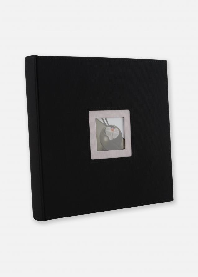 Black & White Album Schwarz - 26x25 cm (50 schwarze Seiten / 25 Blatt)