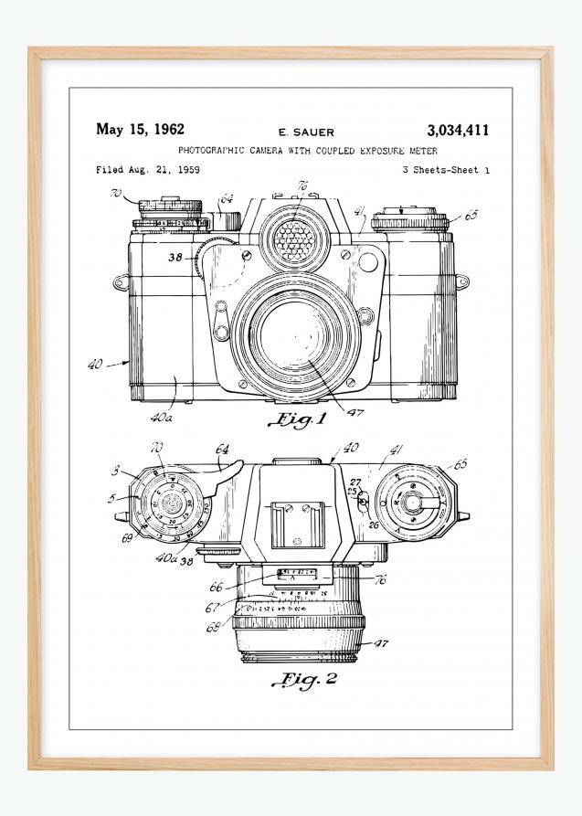 Patentzeichnung - Kamera I Poster