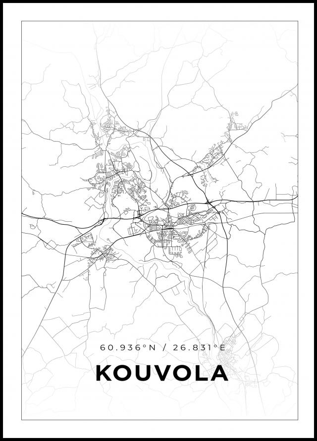 Map - Kouvola - White