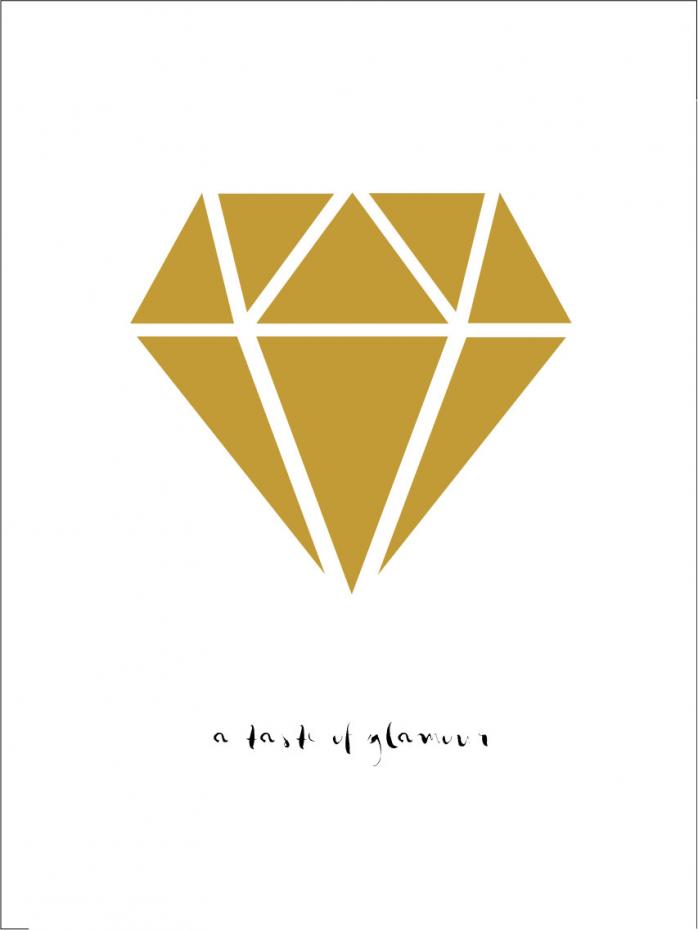 Diamant - Gold Poster
