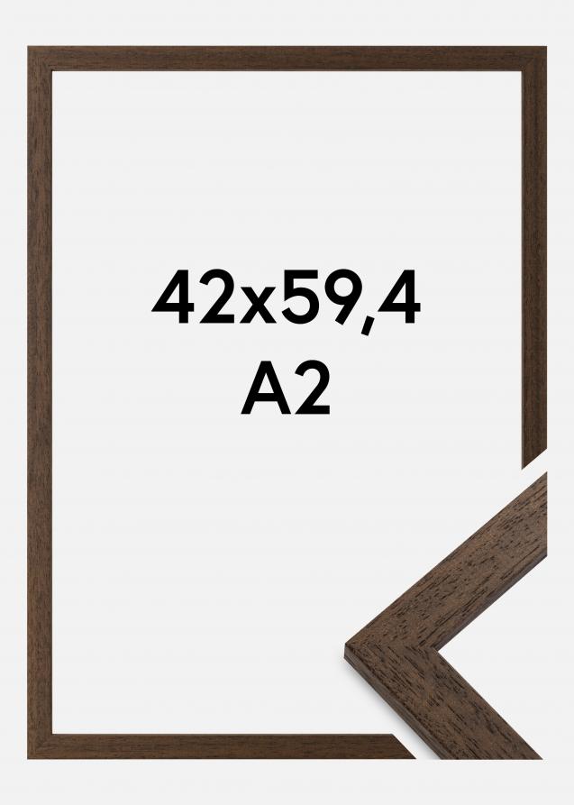 Rahmen Brown Wood Acrylglas 42x59,4 cm (A2)