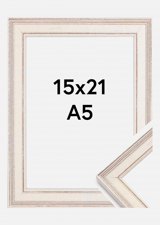 Rahmen Shabby Chic Weiß 15x21 cm (A5)