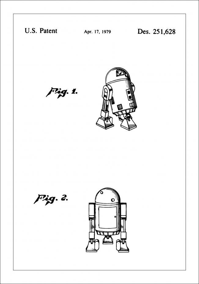 Patentzeichnung - Star Wars - R2-D2 Poster