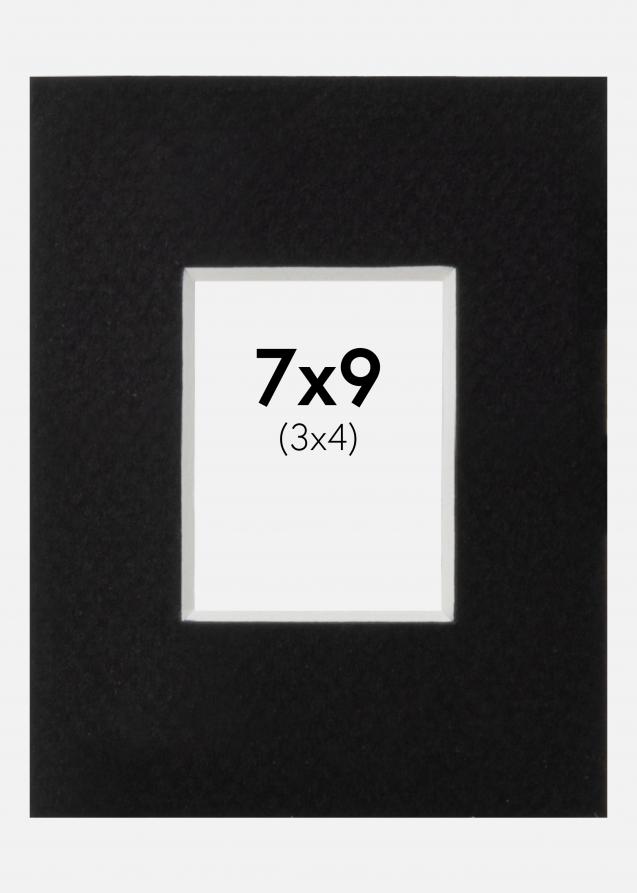 Passepartout Canson Schwarz (weißer Kern) 7x9 cm (3x4)