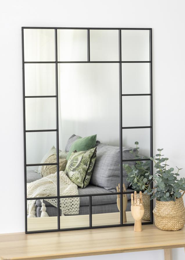 Wandspiegel Spiegel Standspiegel Industrie Design Eisen L80cm x B3cm H80cm 