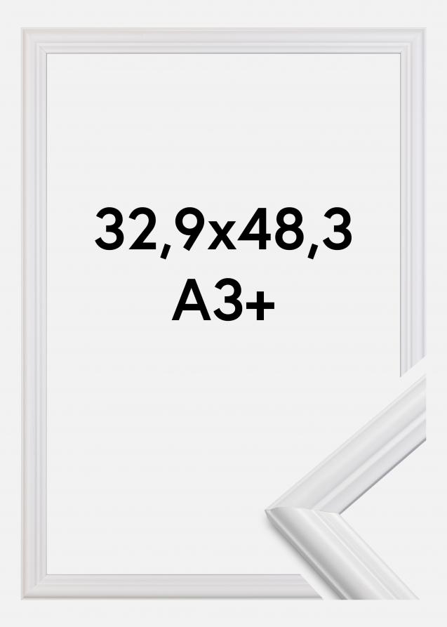 Rahmen Siljan Acrylglas Weiß 32,9x48,3 cm (A3+)