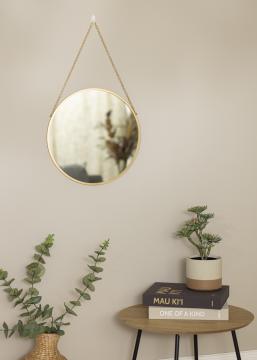 Runder Spiegel Modern Gold 41 cm 