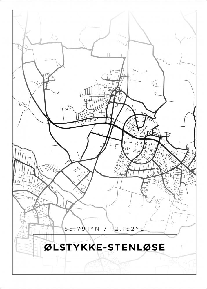 Map - lstykke-Stenlse - White