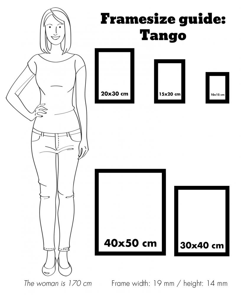 Rahmen Tango Schwarz 18x24 cm