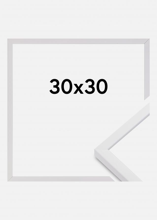 Rahmen E-Line Acrylglas Weiß 30x30 cm