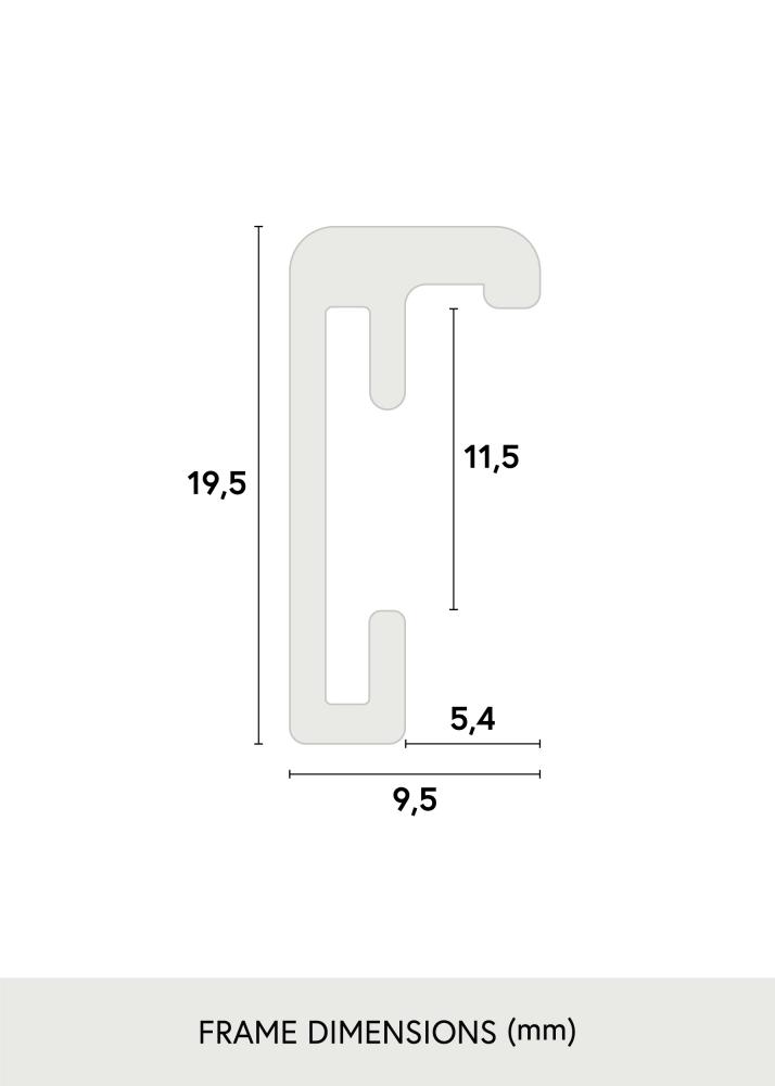 Rahmen Nielsen Premium Classic Matt Schwarz 59,4x84 cm (A1)