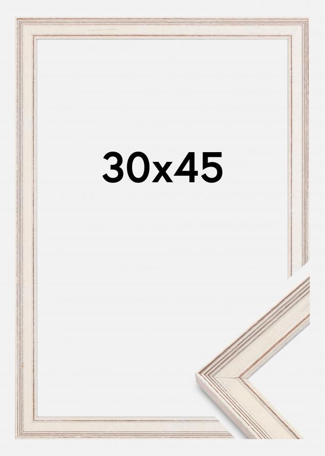 Rahmen Shabby Chic Weiß 30x45 cm
