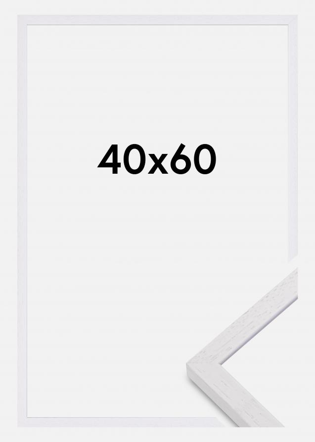 Bilderrahmen Glendale Matt Antireflexglas Weiß 40x60 cm