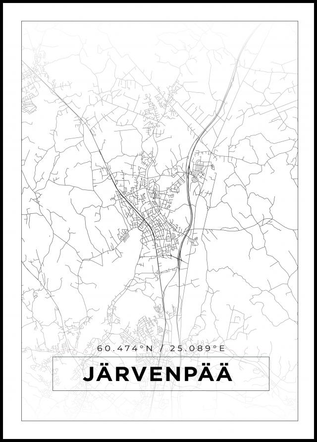 Map - Järvenpää - White