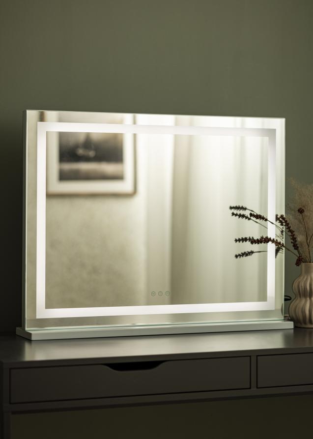 KAILA Kosmetikspiegel Base Horisontal LED Weiß 80x60 cm