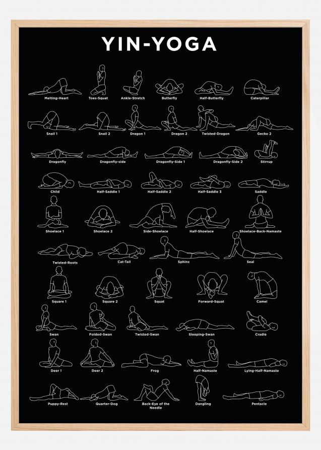 Yoga - B&W Poster