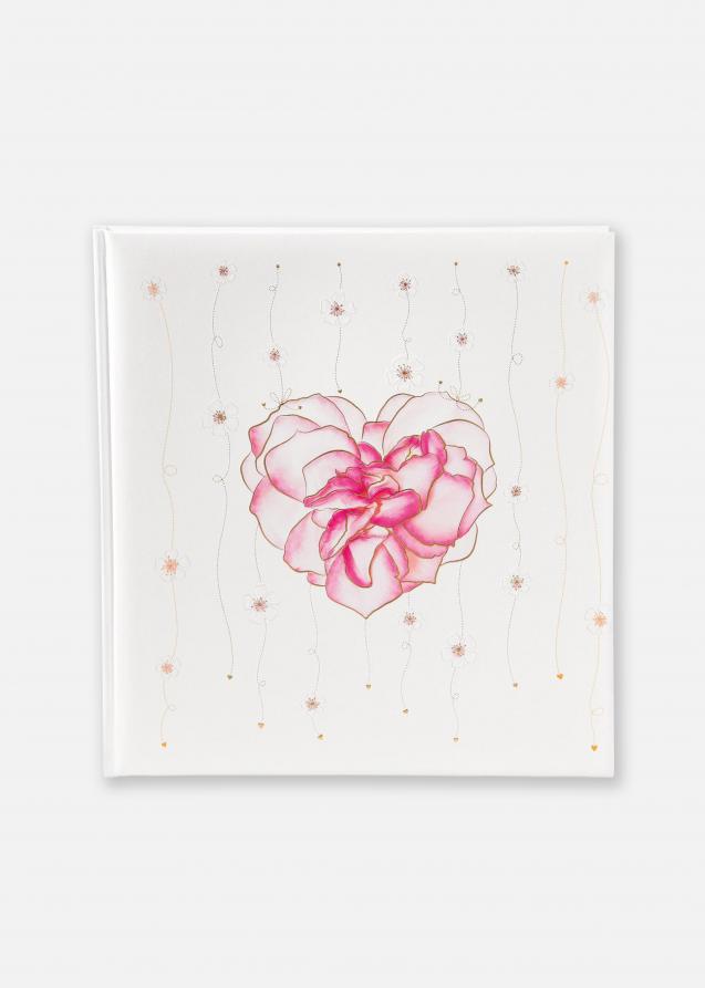 Scent of Roses Hochzeitsalbum - 30x31 cm (60 weiße Seiten / 30 Blatt)