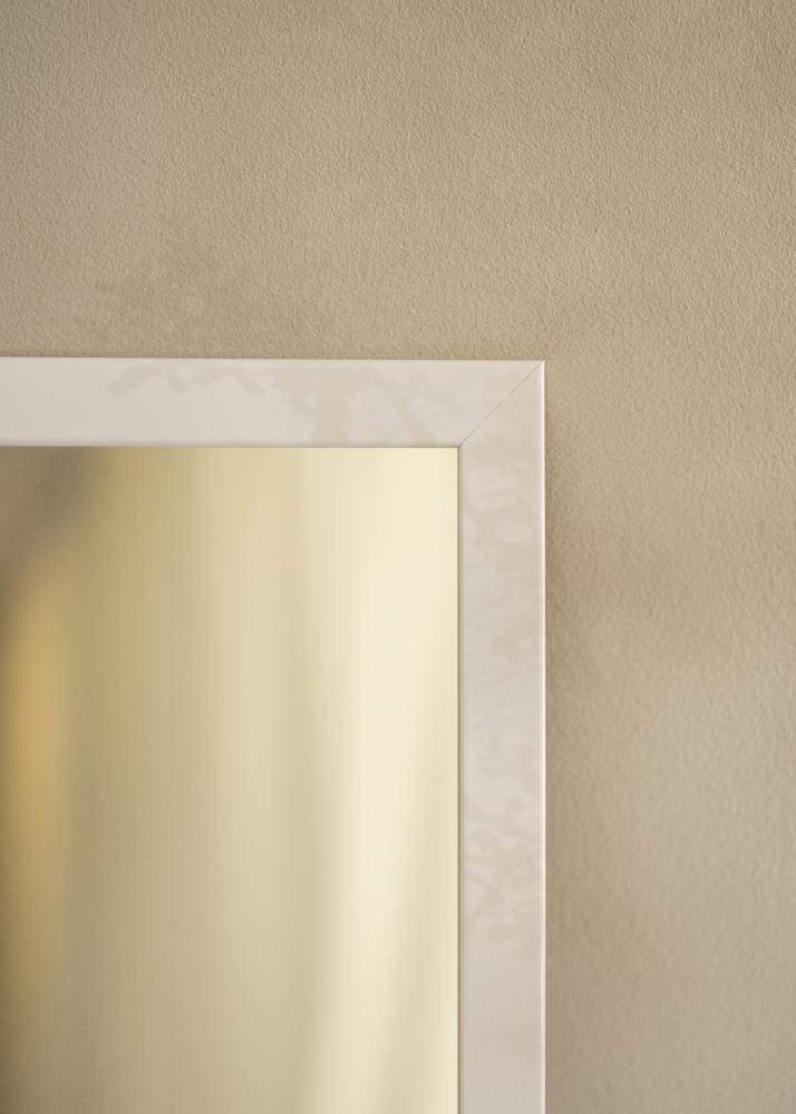Spiegel White Wood Glossy - Magefertigt