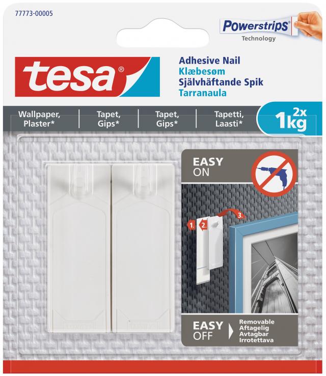 Tesa - selbstklebender Nagel für alle Wandarten (max. 2x1kg)