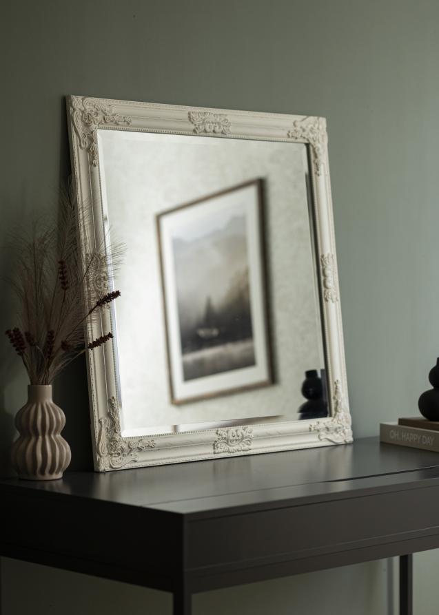 Spiegel Bologna Weiß 80x80 cm