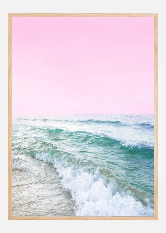 Pink Sky Beach Poster