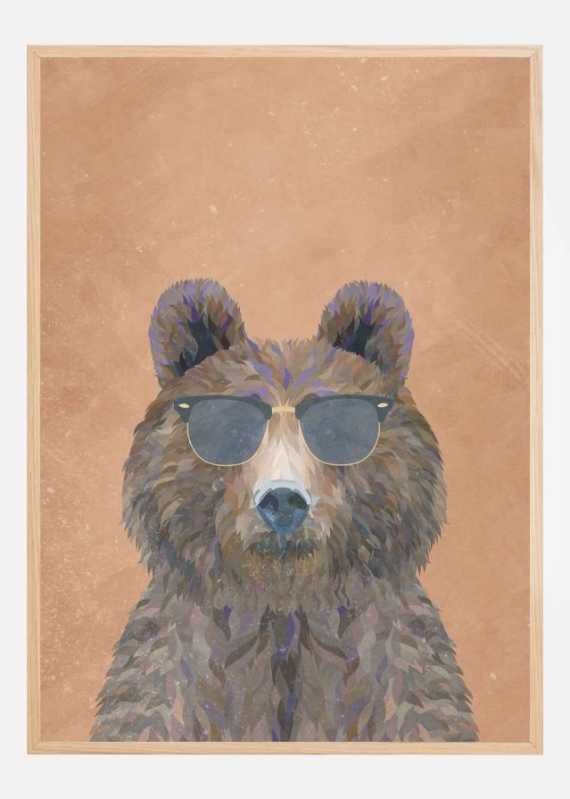 Cool Bear Portrait Poster