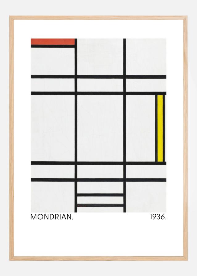 Composition in White Poster