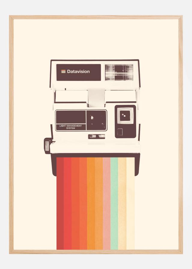 Instant Camera Rainbow Poster