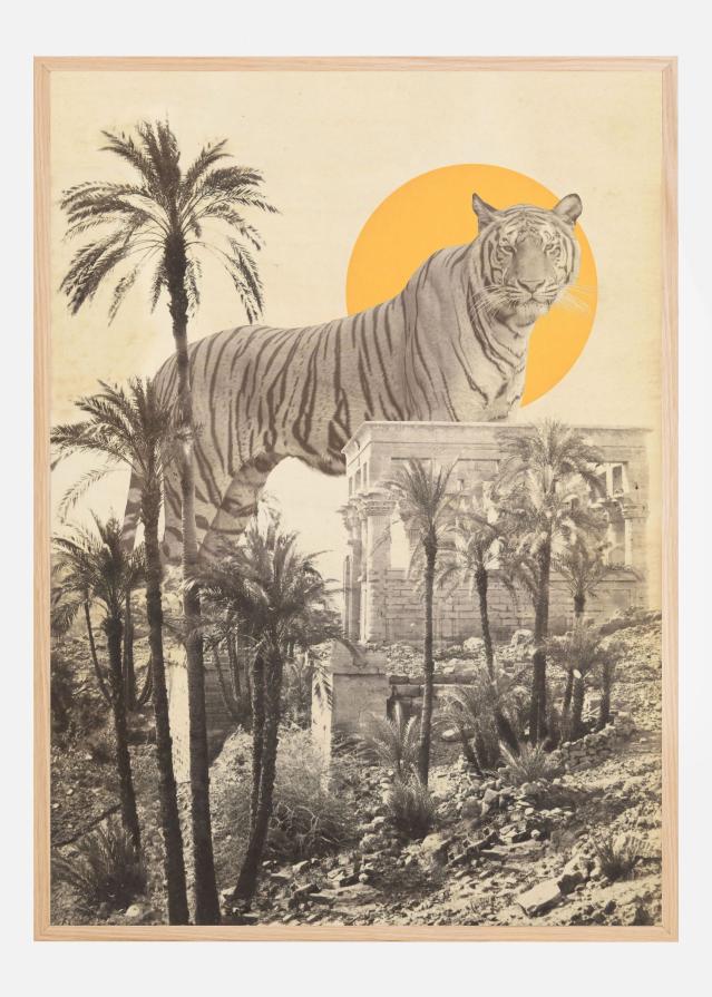 Giant Tiger In Ruins Poster